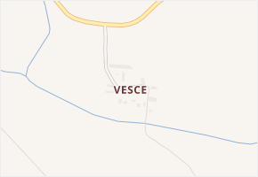 Vesce v obci Vroutek - mapa části obce