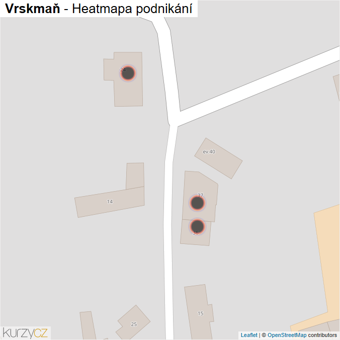 Mapa Vrskmaň - Firmy v obci.