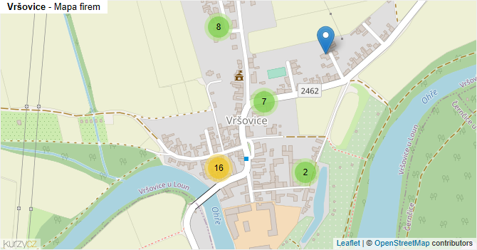 Vršovice - mapa firem