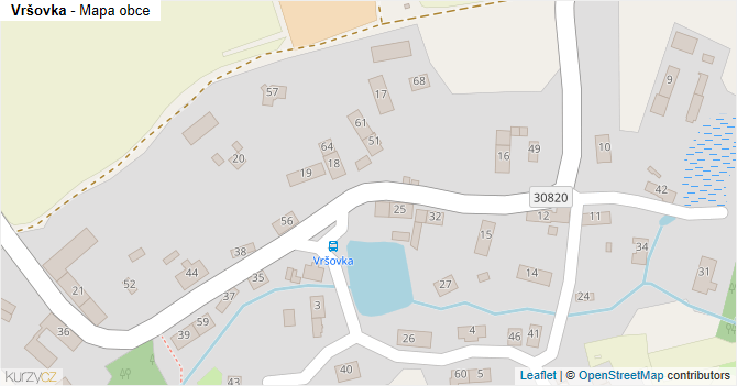 Vršovka - mapa obce