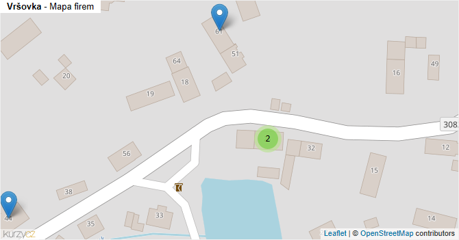 Vršovka - mapa firem