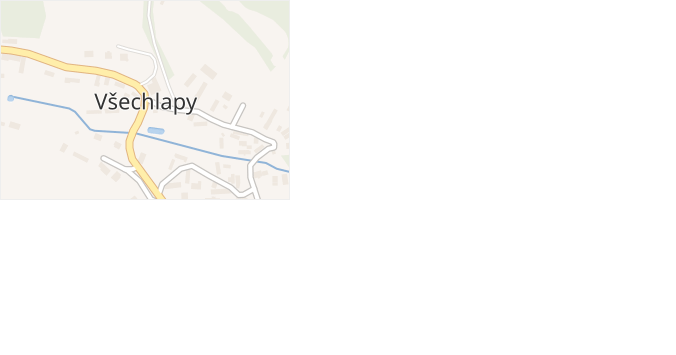 Všechlapy v obci Všechlapy - mapa části obce