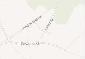 Větrná v obci Všejany - mapa ulice