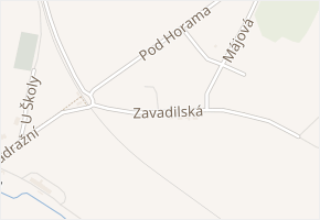 Zavadilská v obci Všejany - mapa ulice