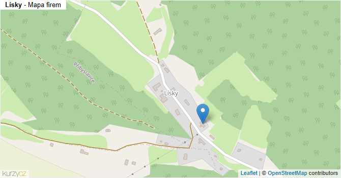 Lísky - mapa firem