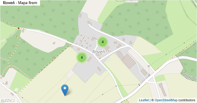 Roveň - mapa firem