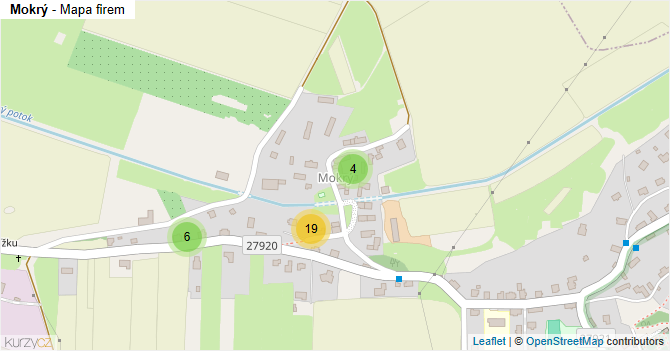 Mokrý - mapa firem
