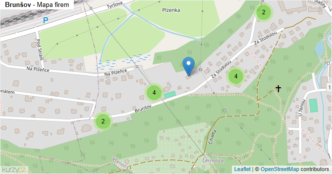 Brunšov - mapa firem