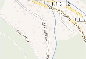 Černolická v obci Všenory - mapa ulice