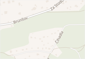 Čihadla v obci Všenory - mapa ulice
