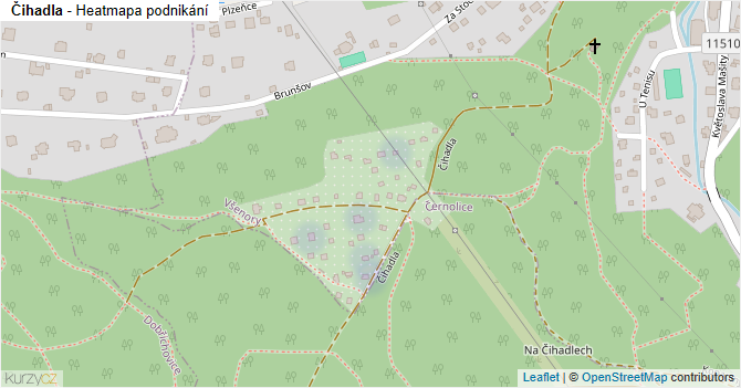 Čihadla - mapa podnikání