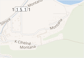 K Montaně v obci Všenory - mapa ulice