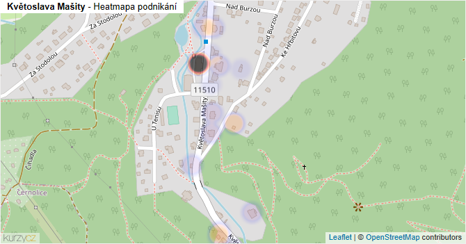 Květoslava Mašity - mapa podnikání