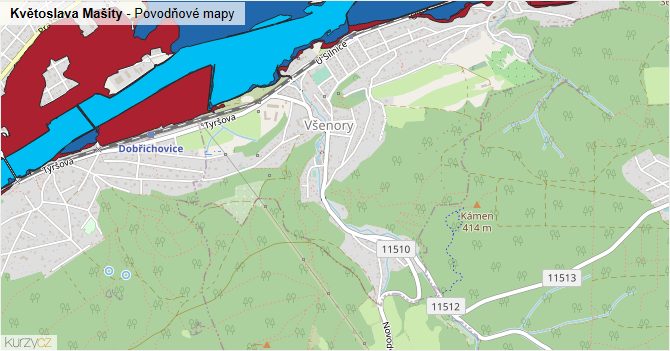 Květoslava Mašity - záplavové mapy stoleté vody