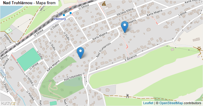 Nad Truhlárnou - mapa firem