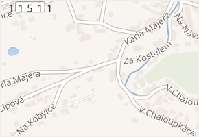 Nádraží v obci Všenory - mapa ulice