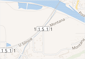 Panská zahrada v obci Všenory - mapa ulice