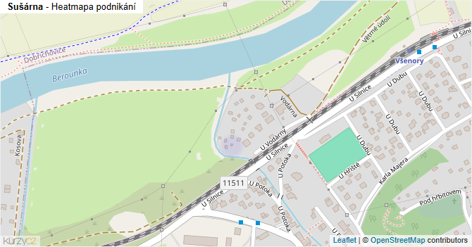 Sušárna - mapa podnikání