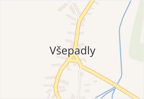 Všepadly v obci Všepadly - mapa části obce