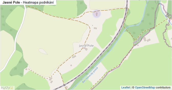 Jasné Pole - mapa podnikání