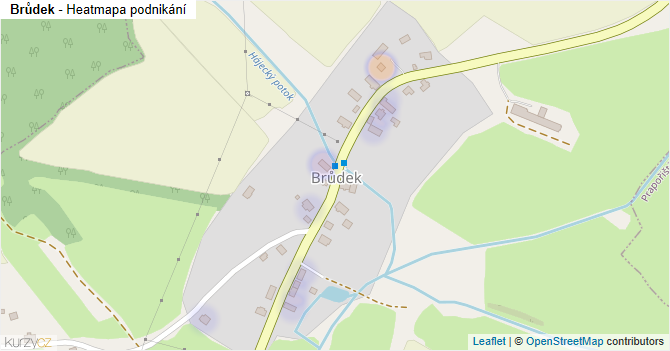 Brůdek - mapa podnikání