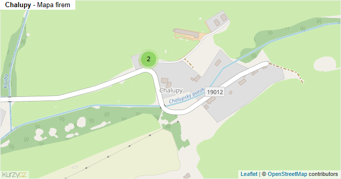Chalupy - mapa firem