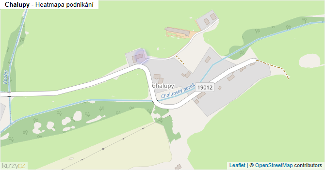 Chalupy - mapa podnikání