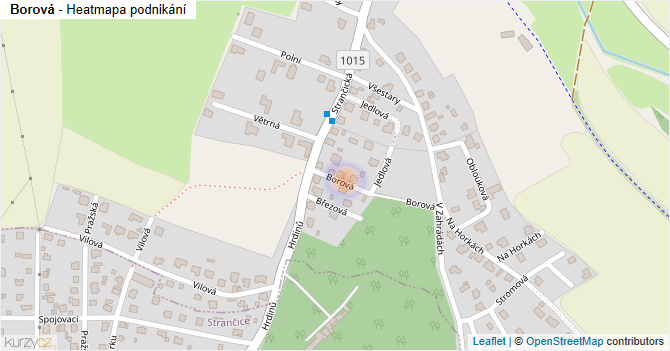 Borová - mapa podnikání
