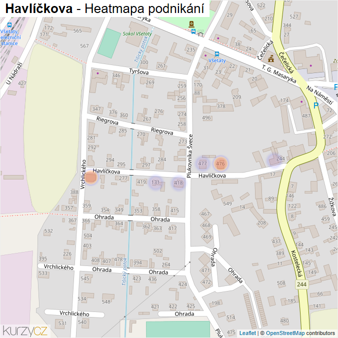 Mapa Havlíčkova - Firmy v ulici.