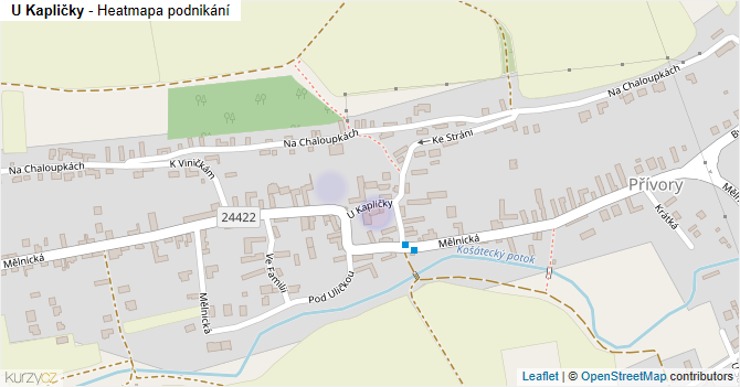 U Kapličky - mapa podnikání