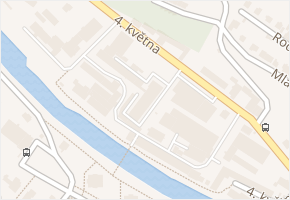 4. května v obci Vsetín - mapa ulice