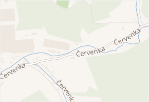 Červenka v obci Vsetín - mapa ulice
