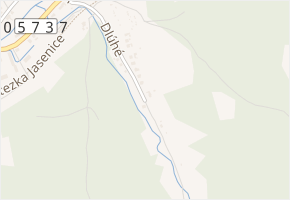 Dlúhé v obci Vsetín - mapa ulice