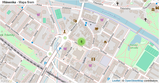 Hlásenka - mapa firem