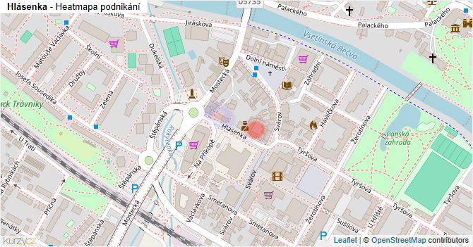 Hlásenka - mapa podnikání