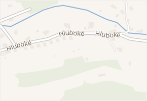 Hluboké v obci Vsetín - mapa ulice
