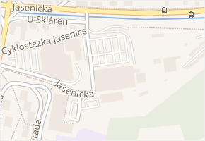 Jasenická v obci Vsetín - mapa ulice