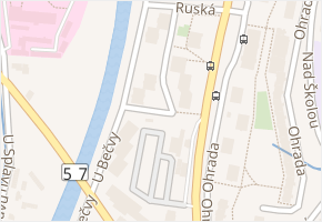 Klidná v obci Vsetín - mapa ulice