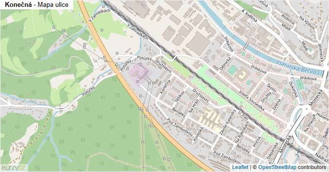 Konečná - mapa ulice