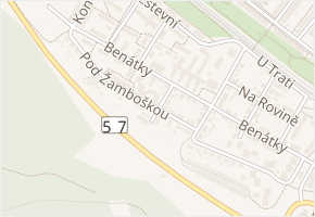 Korejská v obci Vsetín - mapa ulice