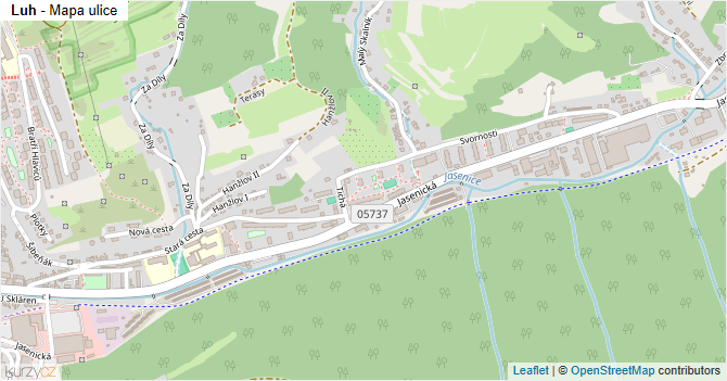 Luh - mapa ulice