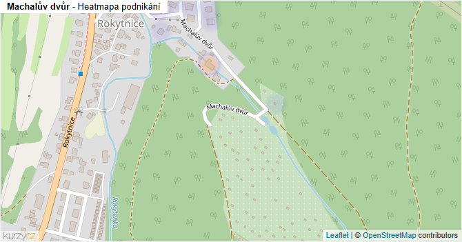 Machalův dvůr - mapa podnikání
