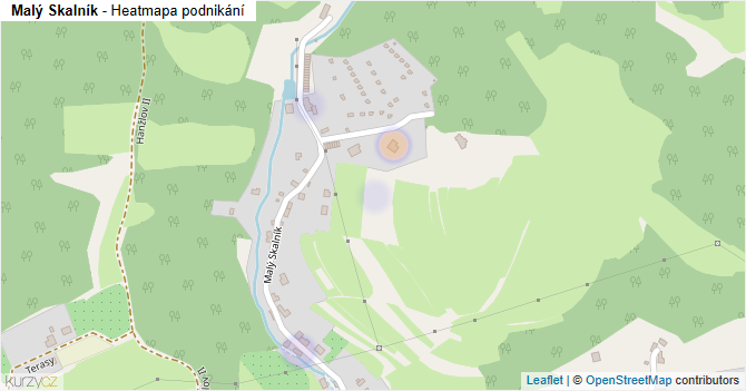 Malý Skalník - mapa podnikání