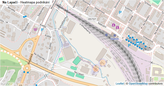 Na Lapači - mapa podnikání