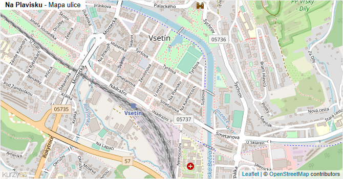 Na Plavisku - mapa ulice