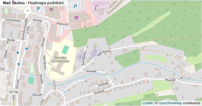 Nad Školou - mapa podnikání