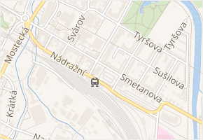 Nádražní v obci Vsetín - mapa ulice