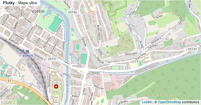 Plotky - mapa ulice