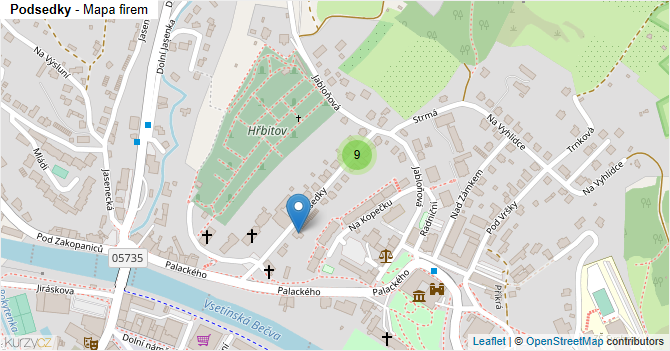 Podsedky - mapa firem