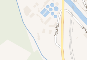 Poschla v obci Vsetín - mapa ulice